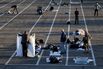 Temporary Homeless Shelter Opens At Cashman Center In Las Vegas