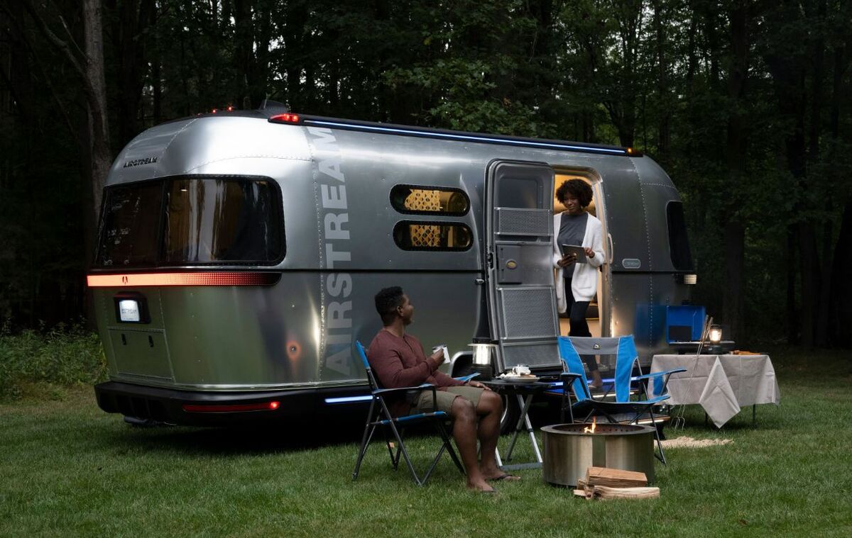 Airstream Goes Electric New eStream Trailer Travels OffGrid for Weeks