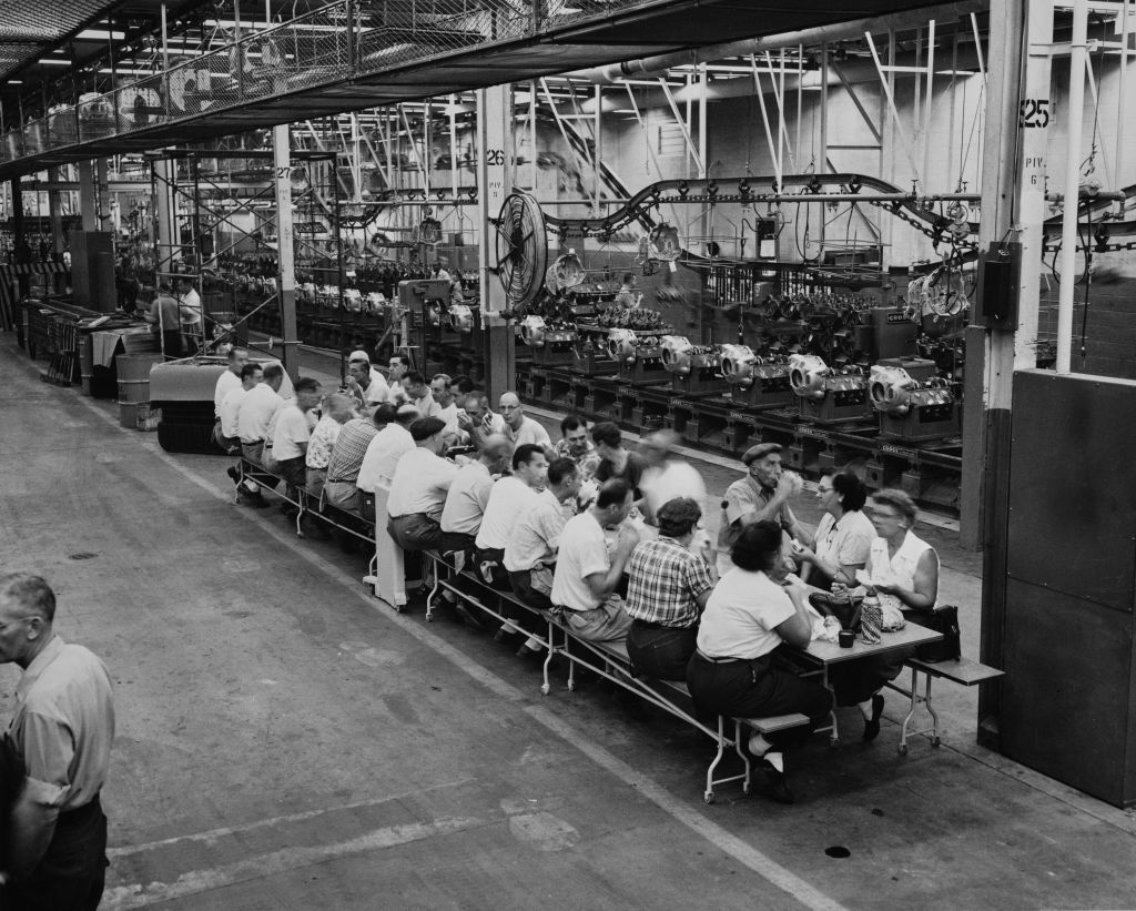 The factory floor.