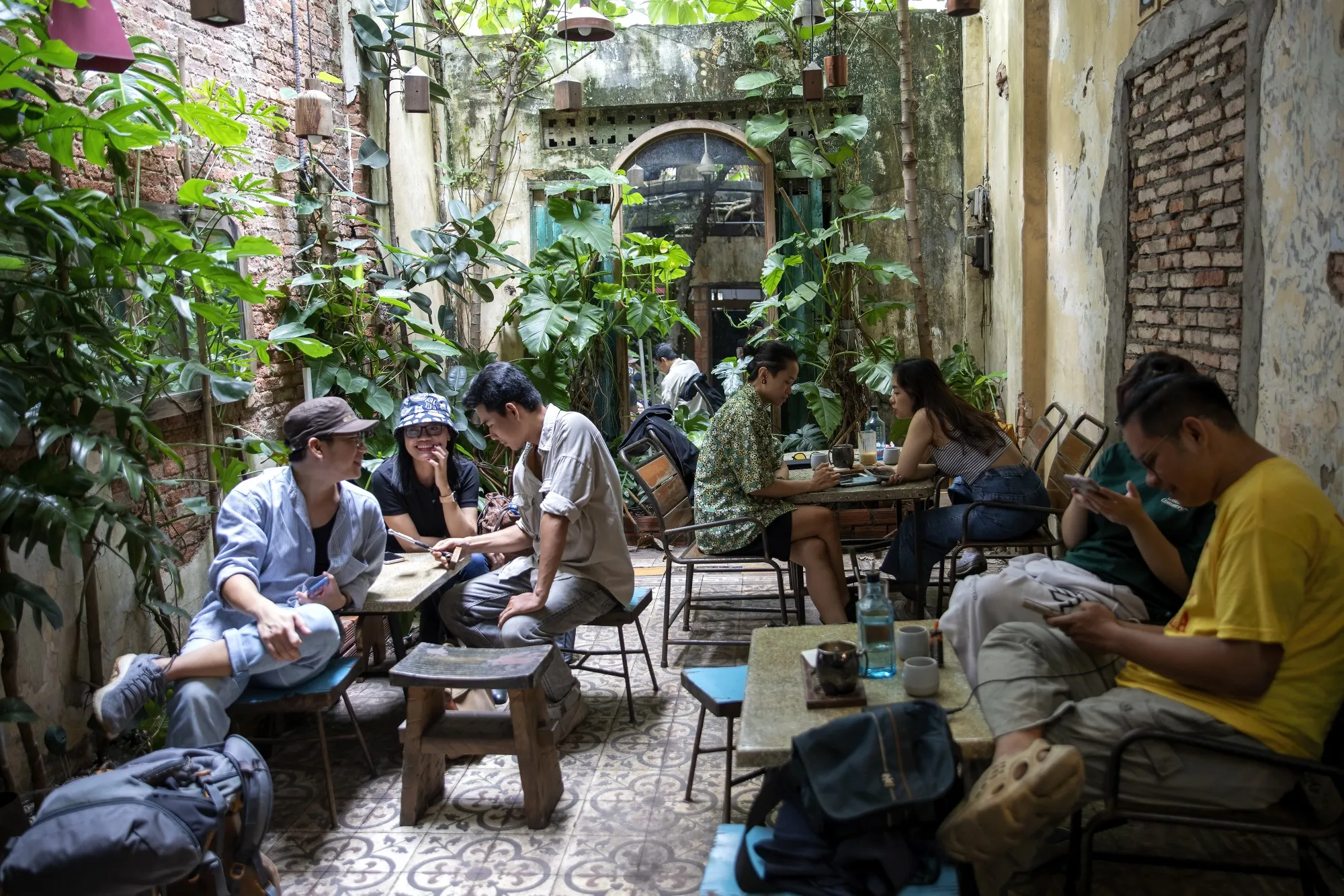 Cafeteria na cidade de&nbsp;Ho Chi Minh, no Vietnã, outubro de&nbsp;2022.&nbsp;