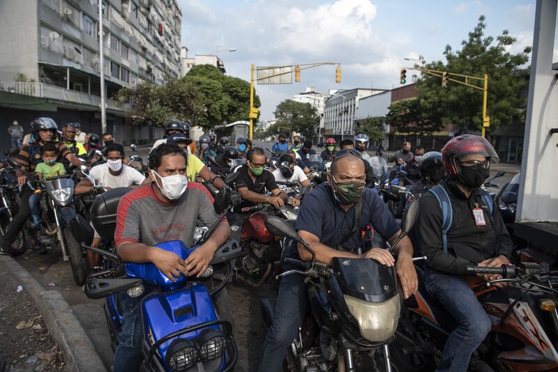 Soldiers Protect the Last Drops Of Gasoline In Venezuela