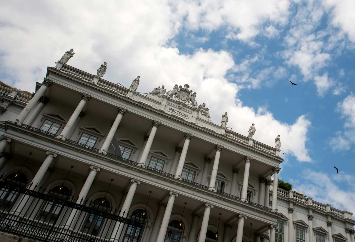 A view of the Palais Coburg Hotel, the venue of the nuclear talks in Vienna, Austria on June 28, 2015. Talks between Iran and major powers on finalising a historic nuclear deal will go beyond the June 30 deadline, a spokesman for the Iranian delegation in talks in Vienna said Sunday.
