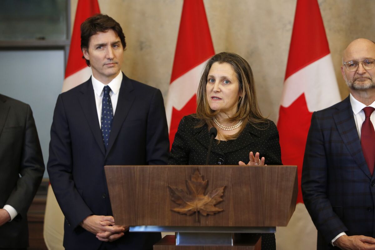 Finance Minister Chrystia Freeland Defends Canadian Banks, Vows Prudent ...