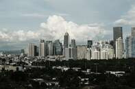 Manila Skyline as Philippines’ Key Rate to Rise to 4% This Quarter 