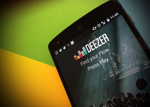 The Deezer Music app.