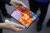 A Huawei Mate X foldable 5G mobile device