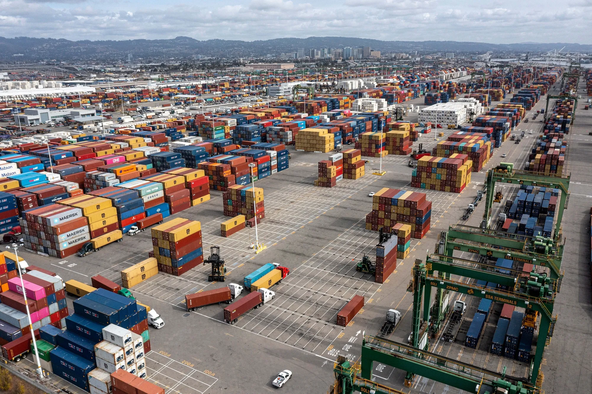 The Port of Oakland in Oakland, California.&nbsp;
