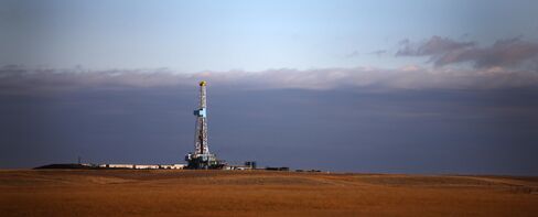 Oil Rig Stands on the Bakken Formation