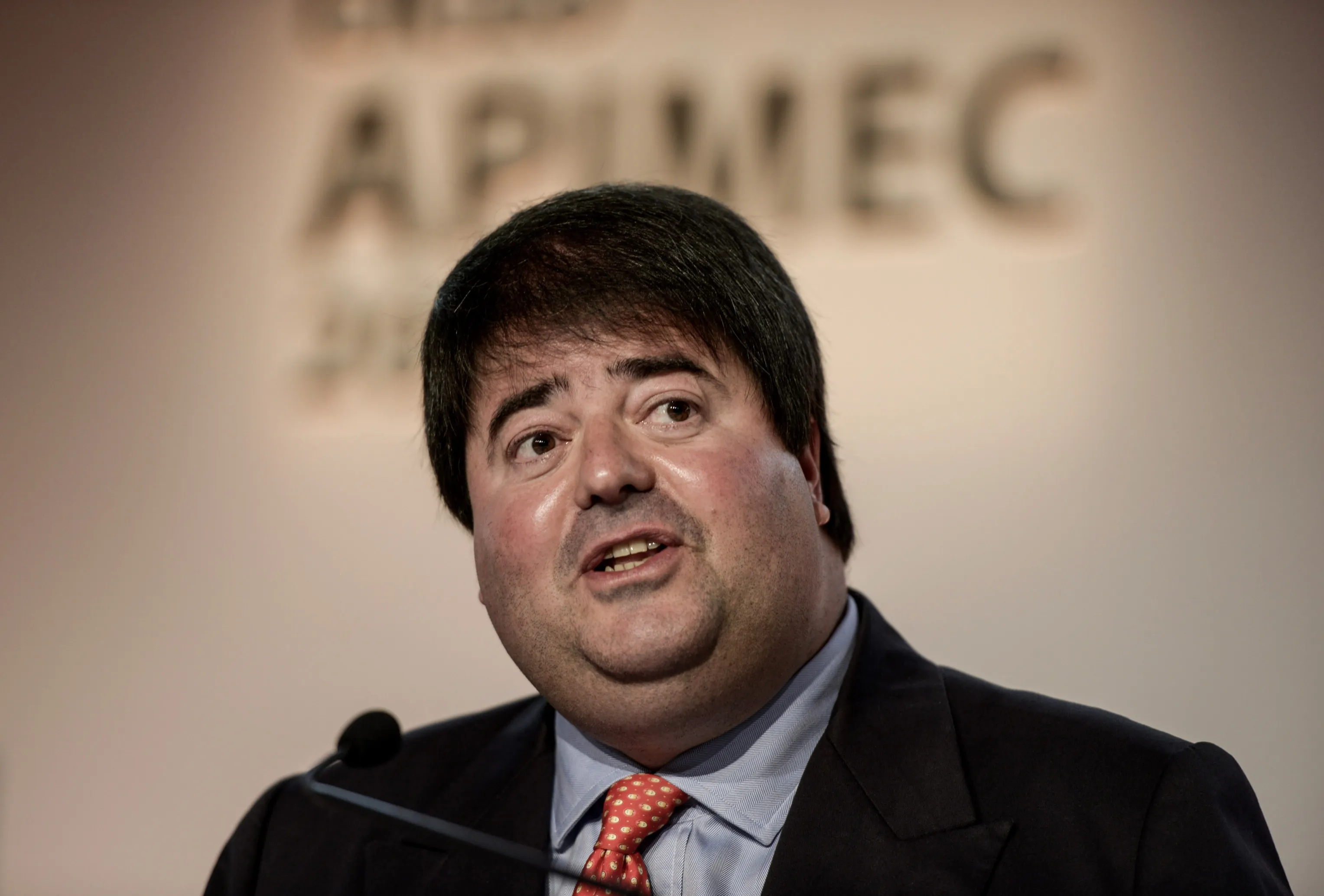 Pedro Moreira Salles, durante encontro do Itaú&nbsp;Unibanco com analistas&nbsp;em São Paulo, novembro de 2013.