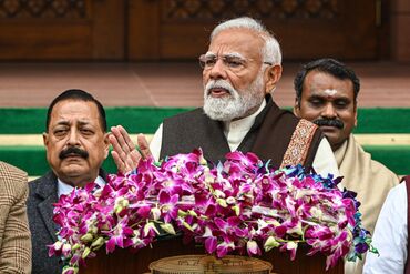 India's Prime Minister Narendra Modi News Conference Ahead of Budget