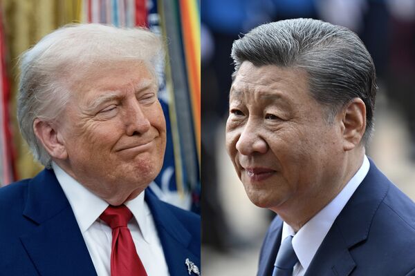 Donald Trump Xi Jinping DIPTYCH COMBO