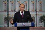Vladimir Putin at&nbsp;the St. Petersburg International Economic Forum 2013 in St. Petersburg, Russia.&nbsp;