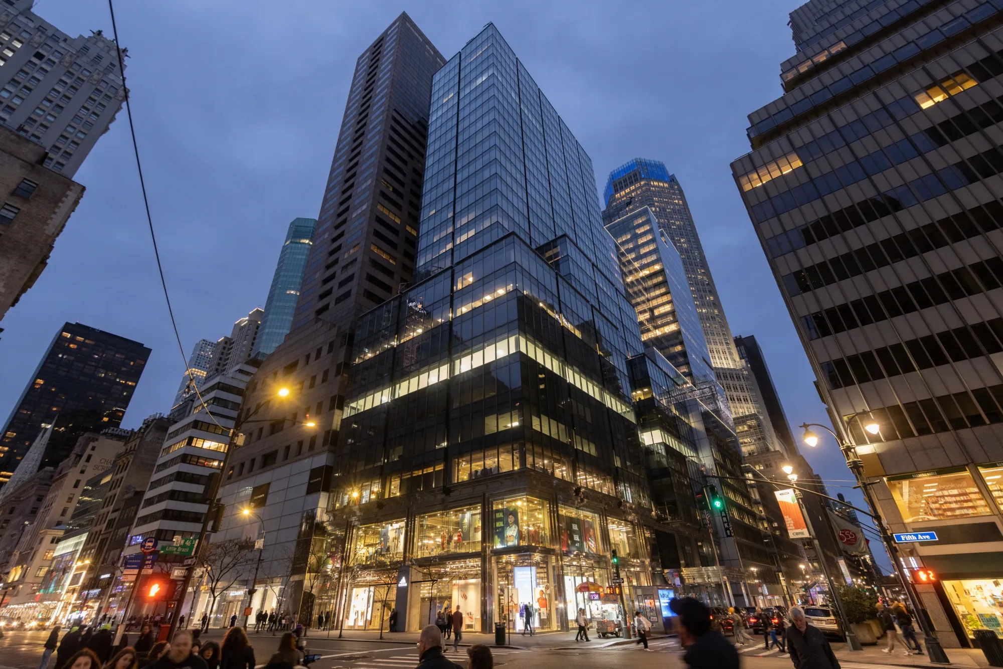 The Signature Bank headquarters at 565 Fifth Avenue in New York.