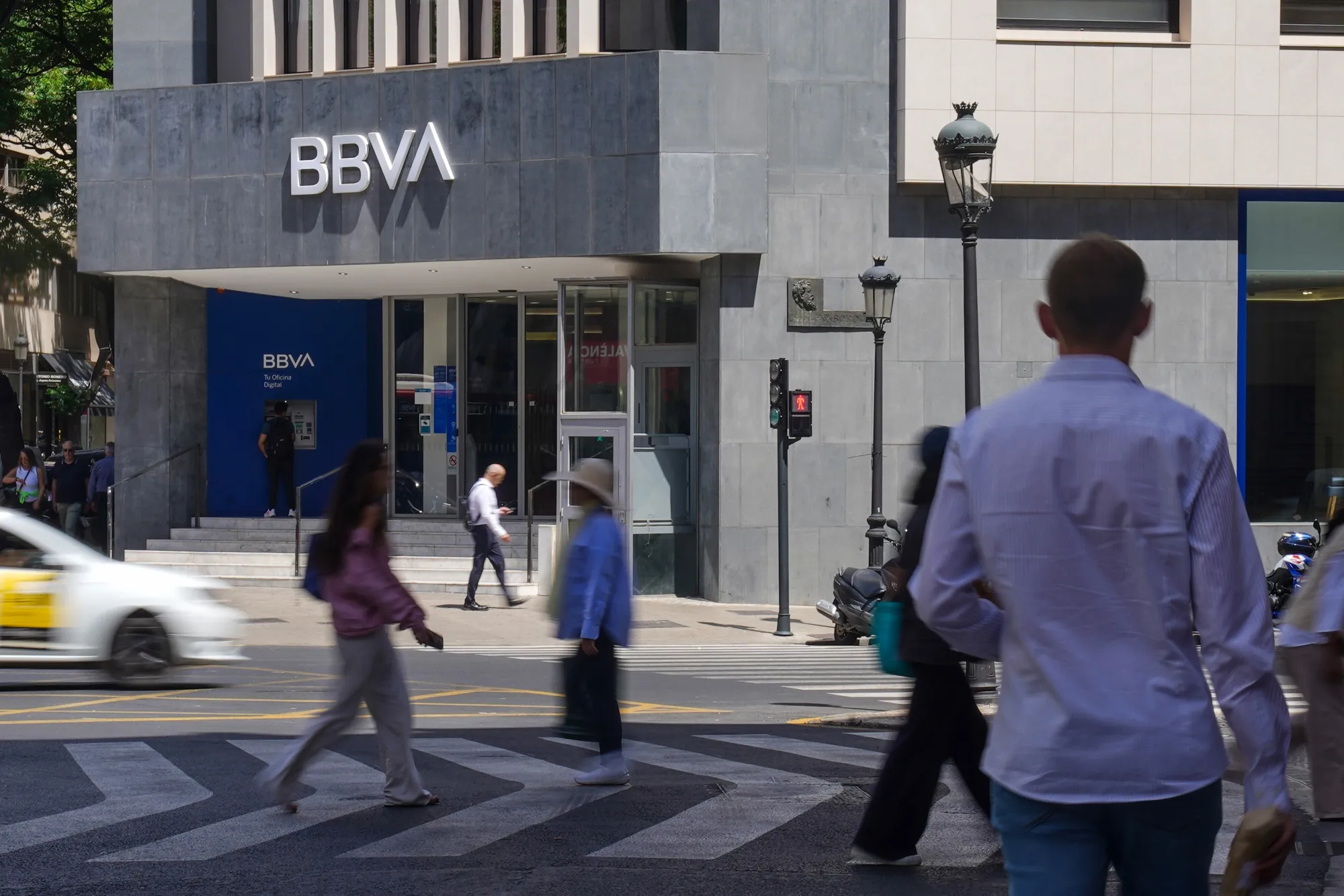 A BBVA bank branch in Valencia, Spain.