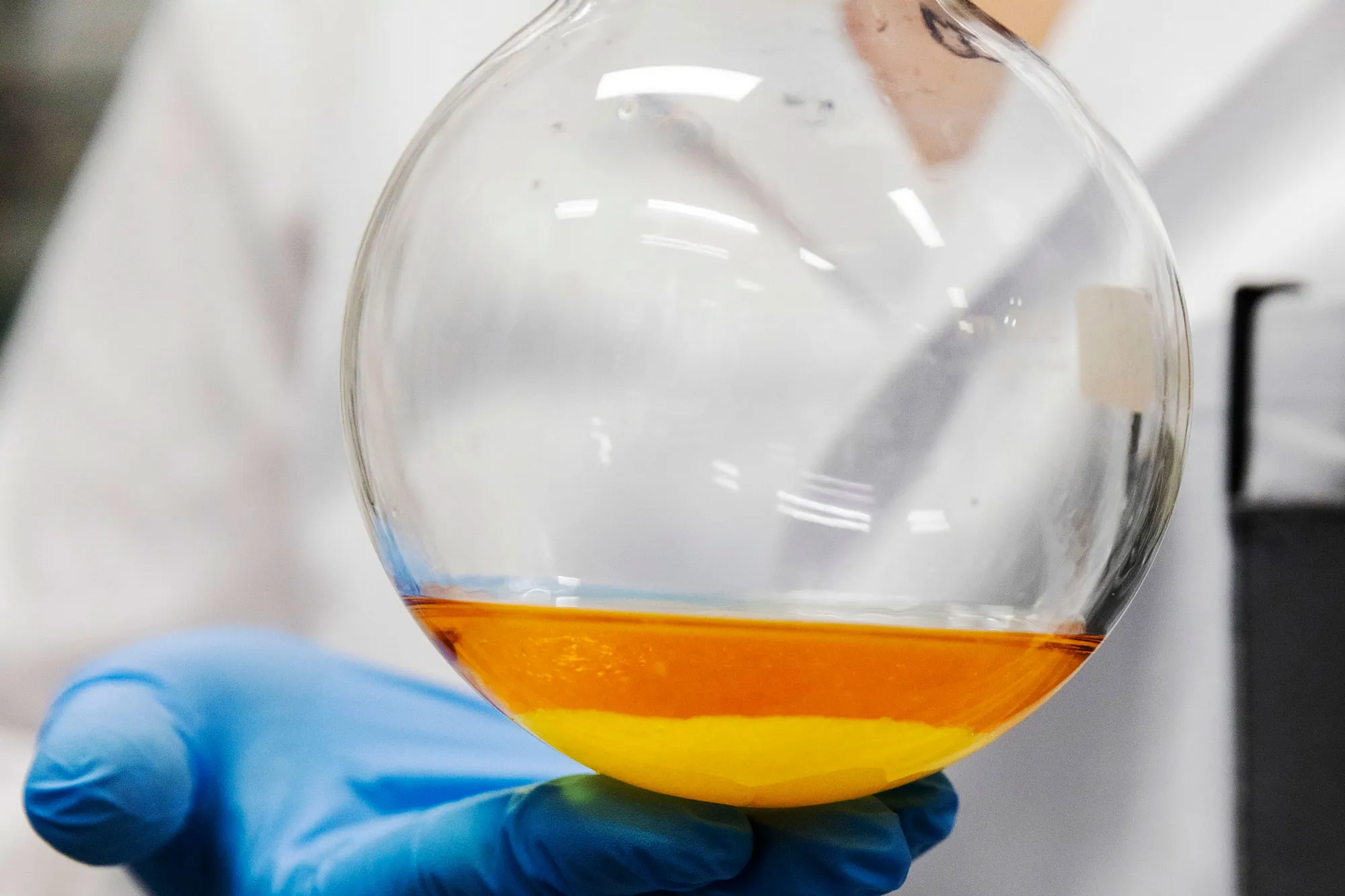 A flask of glyphosate alternative.