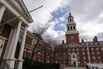The Harvard University campus in Cambridge, Massachusetts.