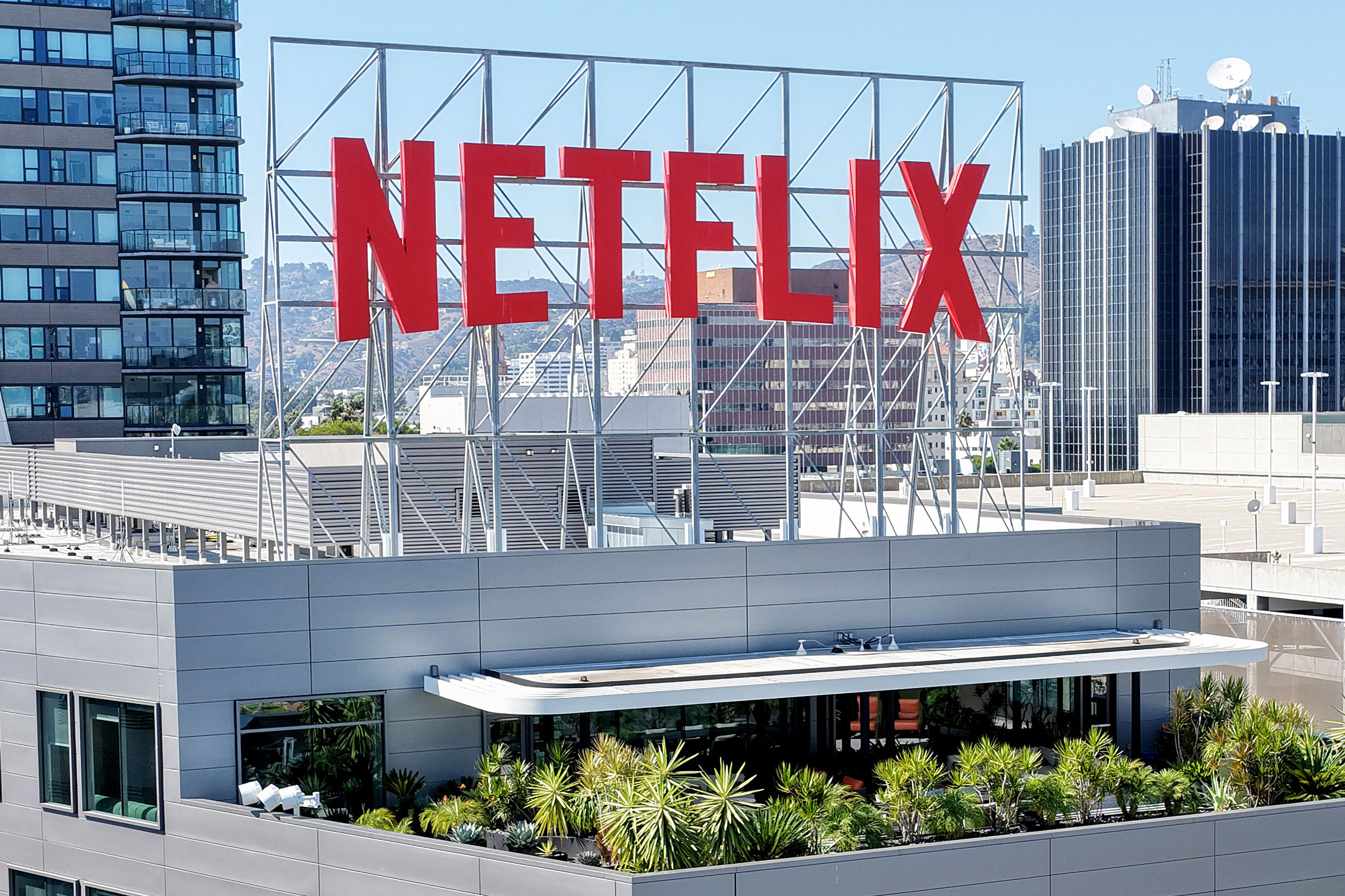 The Netflix logo. Photographer: Mario Tama/Getty Images