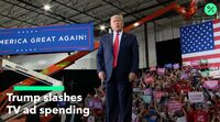 relates to Trump Slashes TV Ad Spending