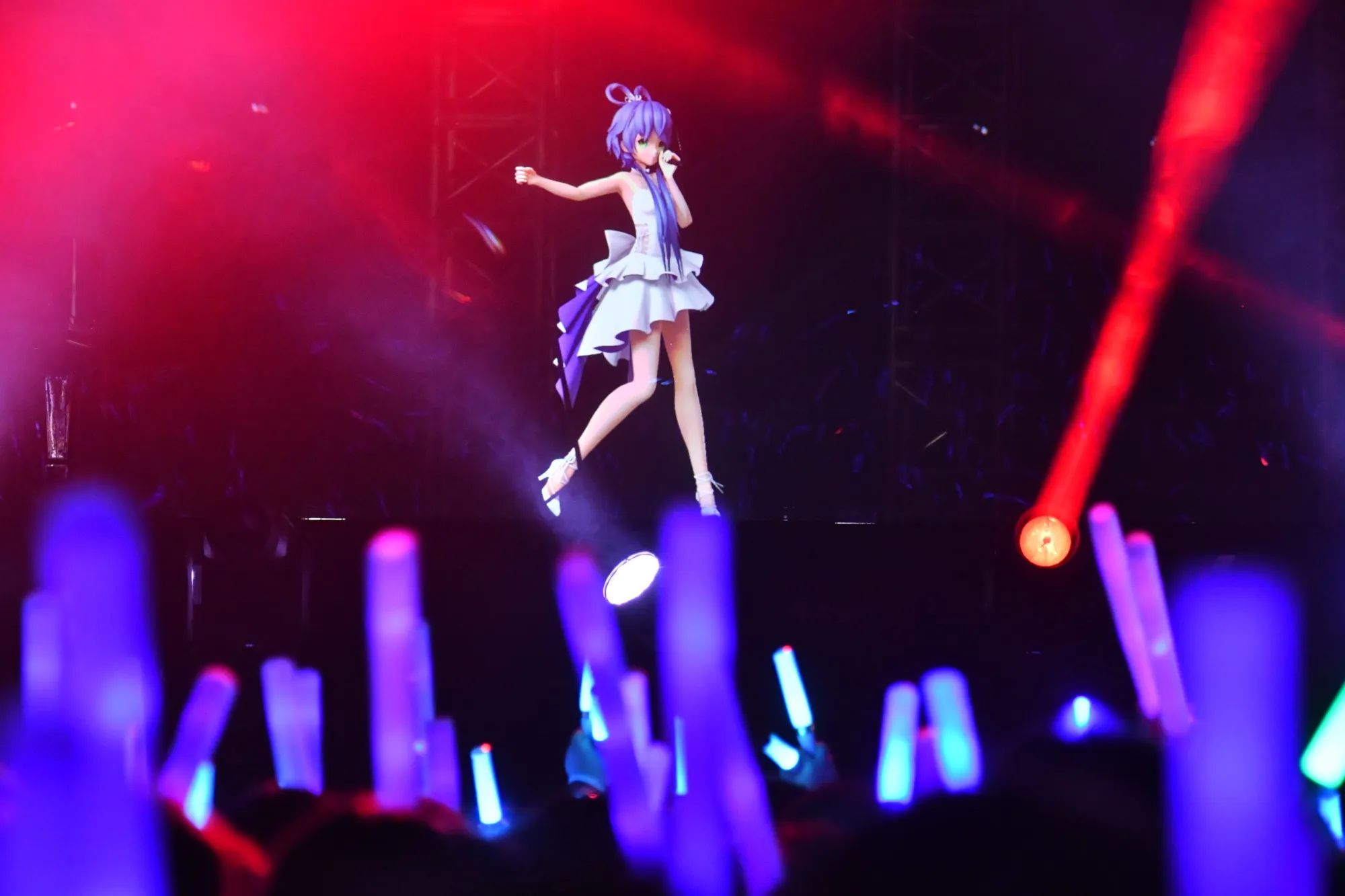 Luo Tianyi at a performance in Shanghai in 2019.