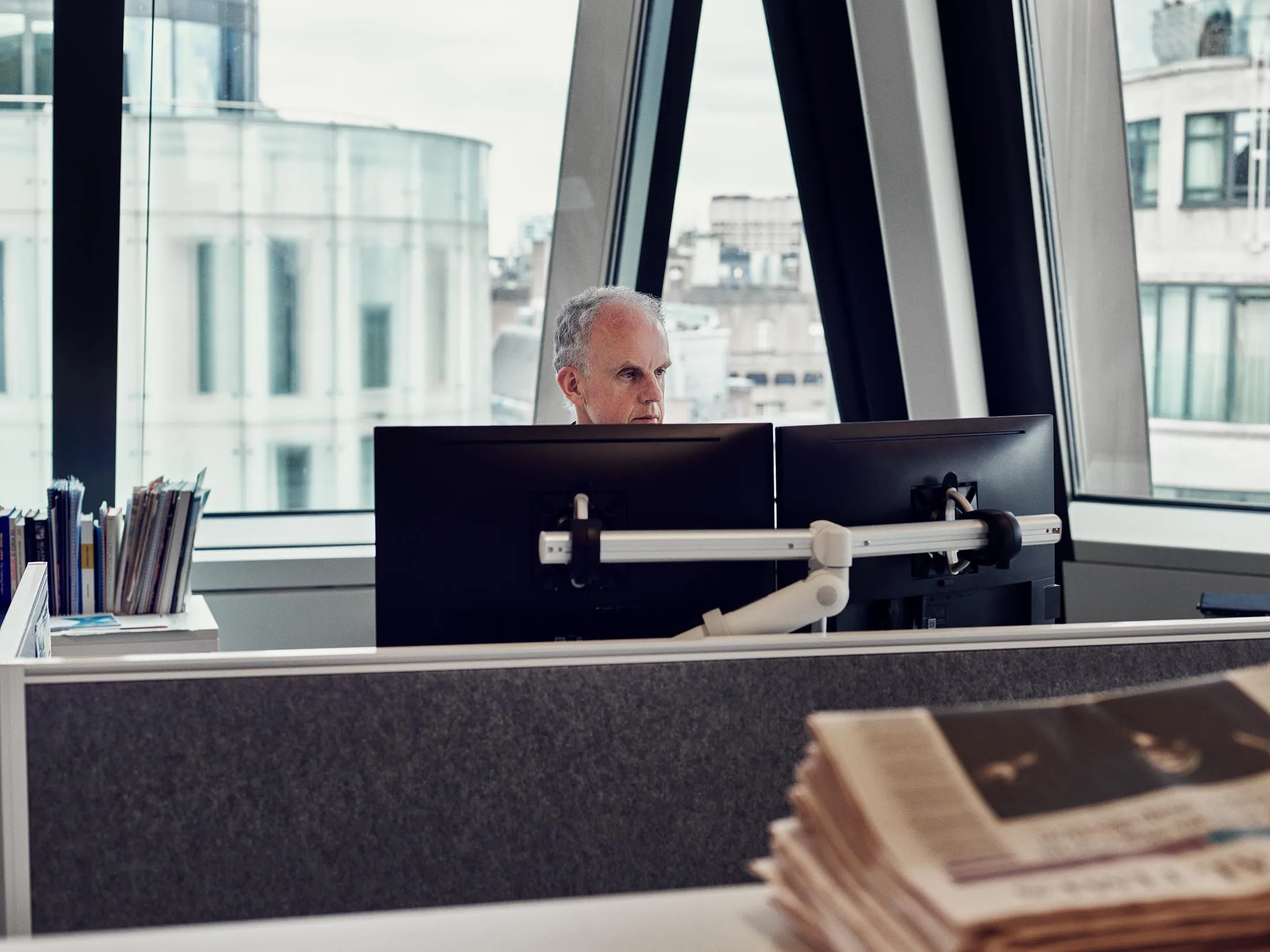 Impax founder Ian Simm at his London office.