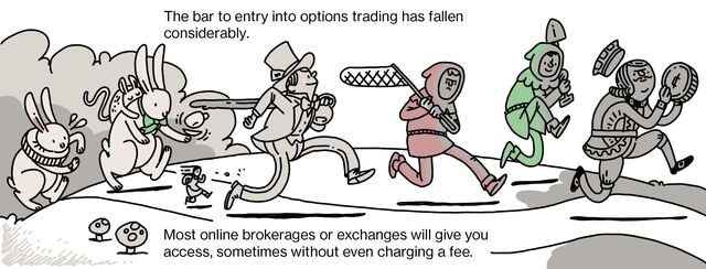The bar to entry into options trading has fallen considerably. Most online brokerages or exchanges will give you access, sometimes without even charging a fee.