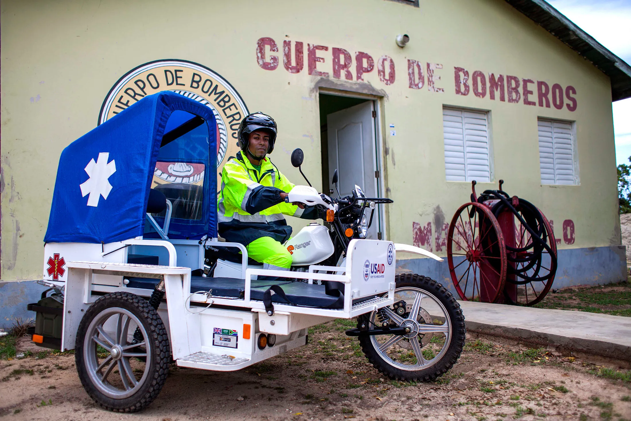 System engineer Ronand Nuñez is a volunteer for the Manzanillo Town Fire Department in Monte Cristi province, Dominican Republic.
