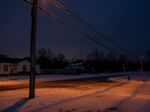 Snow covers the ground in Waco, Texas, on Feb. 17.