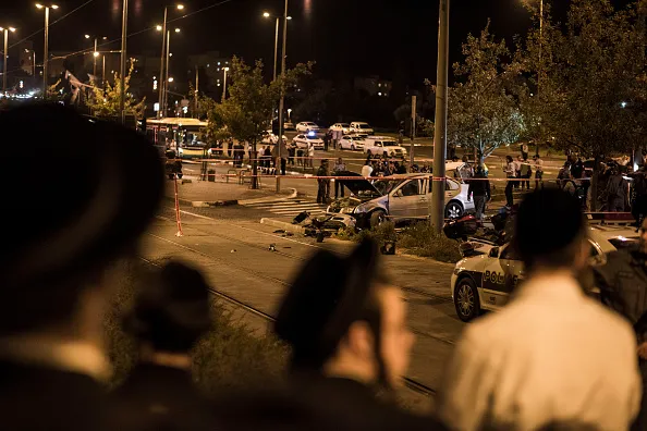 Terror at a Jersusalem train station.&nbsp;