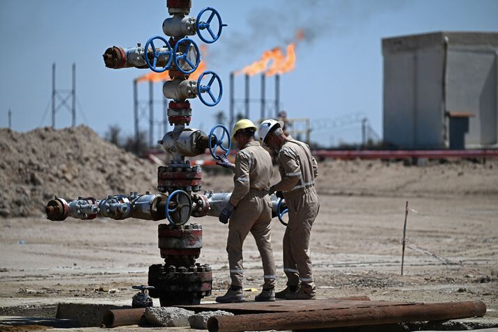 An oil and gas field near Basra, Iraq on April 29.