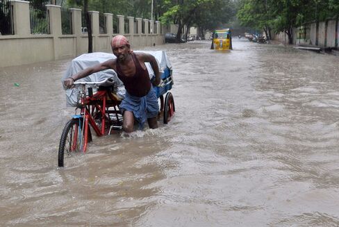 Floodwaters in Chennai