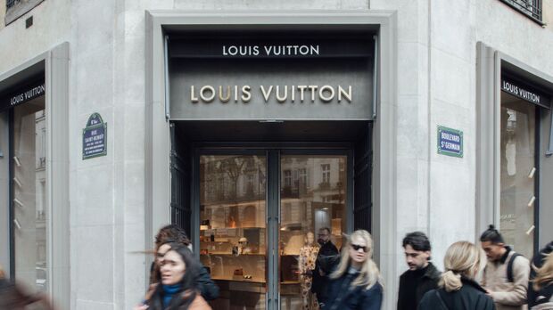 Vintage Louis Vuitton Solid Brass Door Handle Advertising Sign