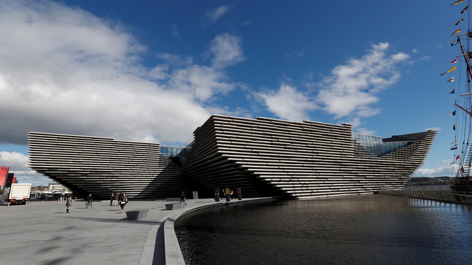 The V&A Dundee, designed by Japanese architect Kengo Kuma, opened this month.