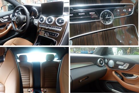 The interior of the C300.