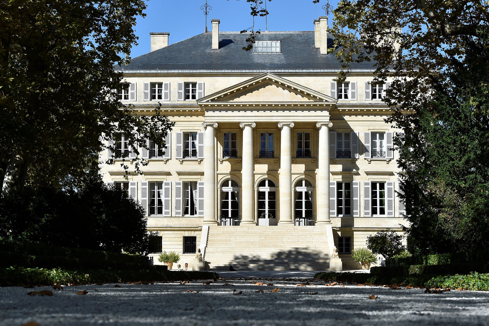 The Chateau Margaux manor house, known as the “Versailles du Medoc.”