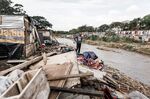 Debris at an informal settlement after floods in Durban.&nbsp;