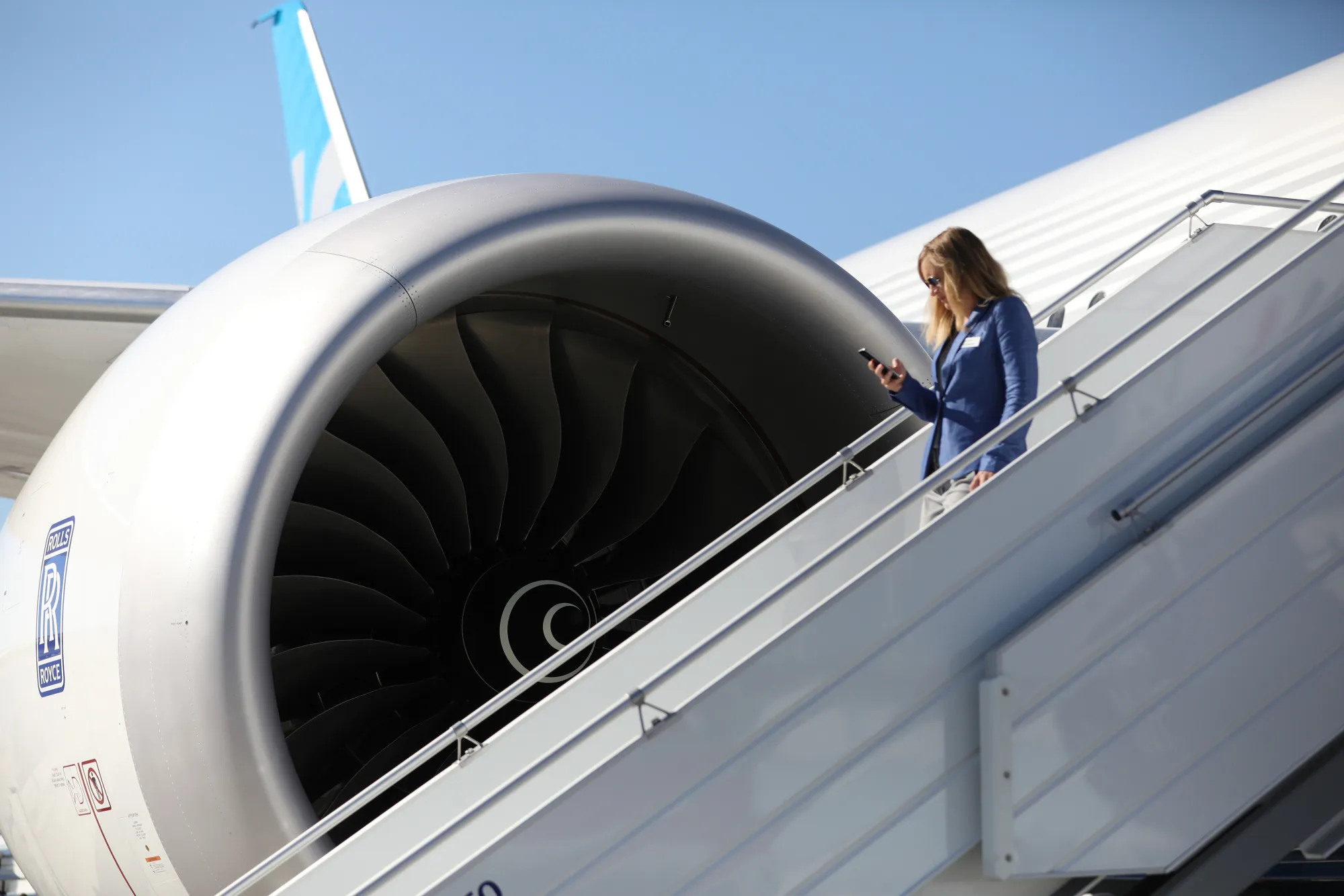 A Boeing Co. 737 Max 10 passenger aircraft.