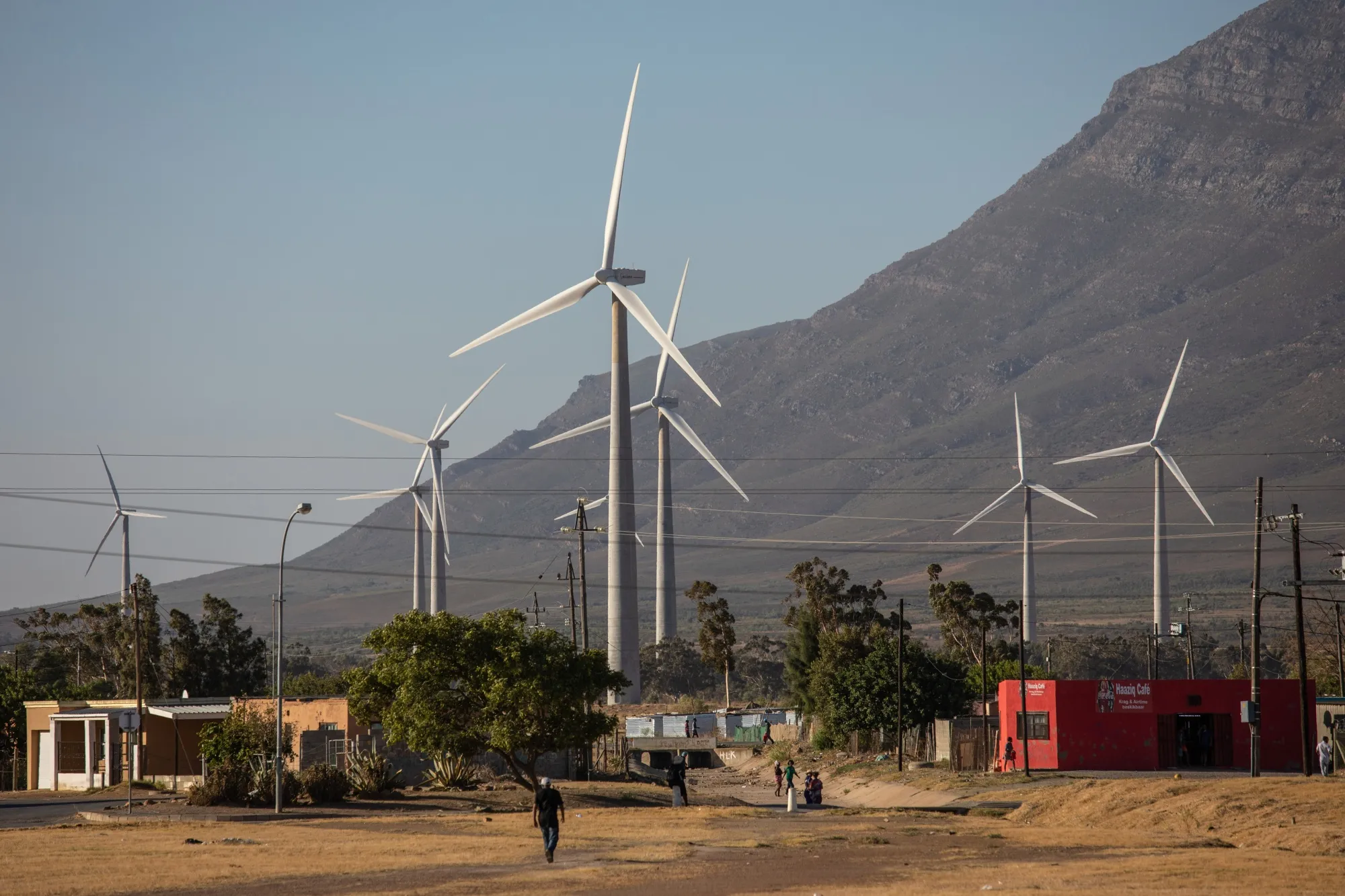 Wind turbines&nbsp;in Gouda, South Africa.