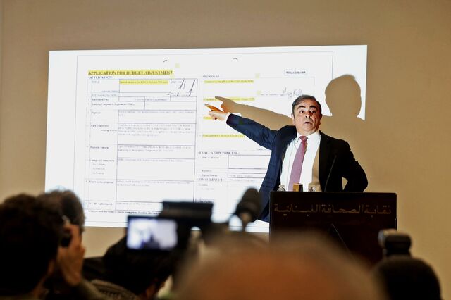 A defiant Ghosn denied charges of any wrongdoing at a media conference at the Lebanese Press Syndicate in Beirut on Jan. 8, 2020.