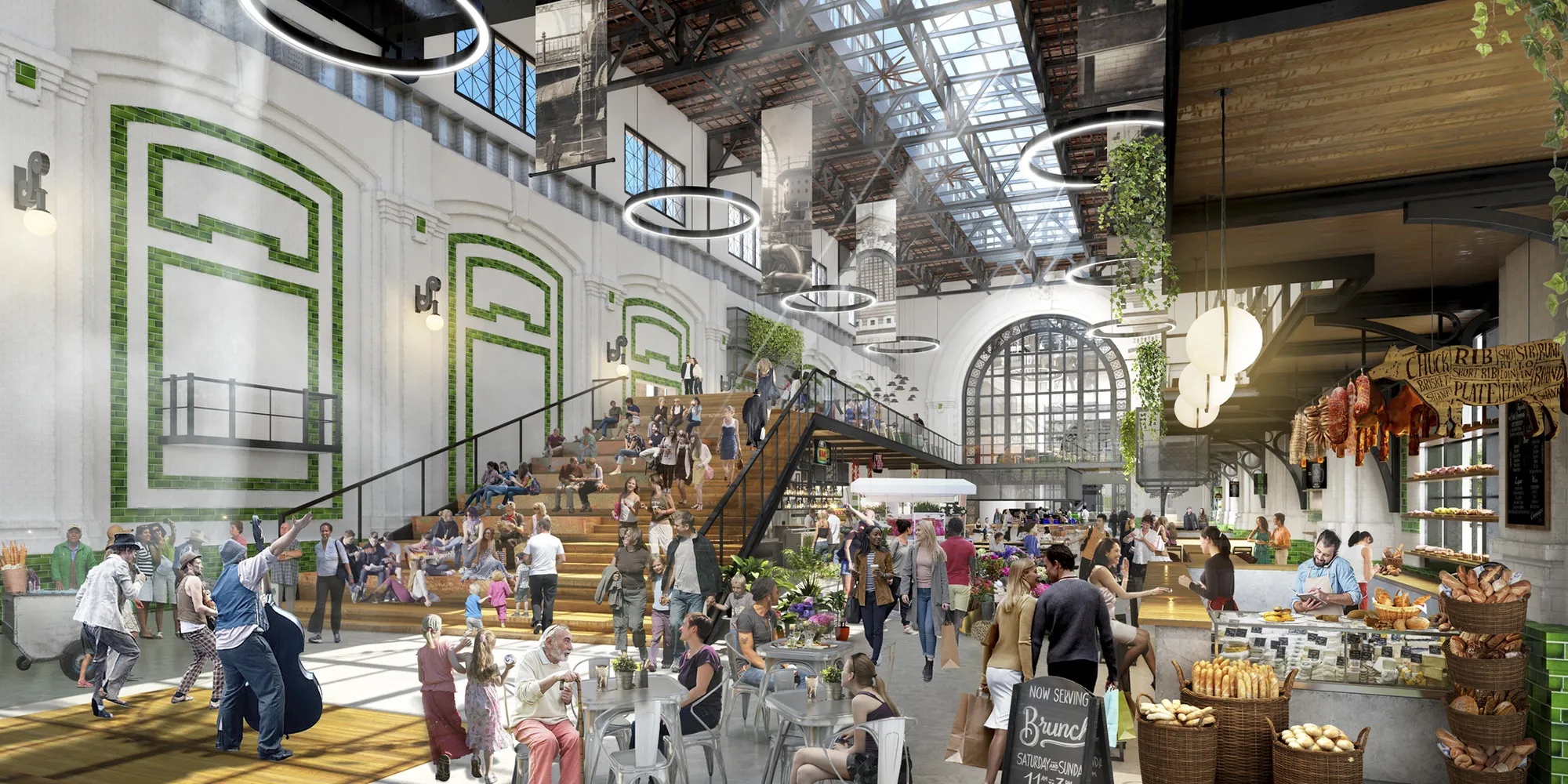An artist’s rendering of Boston’s L Street Power Station after it is redeveloped.