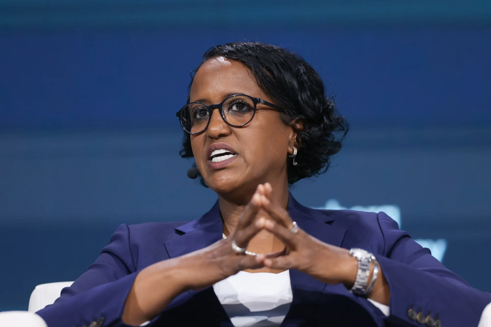 Ayaan Zeinab Adam at the Bloomberg New Economy Gateway Africa conference in Marrakesh, on June 13.