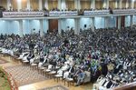 Politicians and officials from across Afghanistan attend the Loya Jirga, in Kabul on Aug. 07.