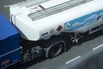 A fuel tanker containing aviation fuel.