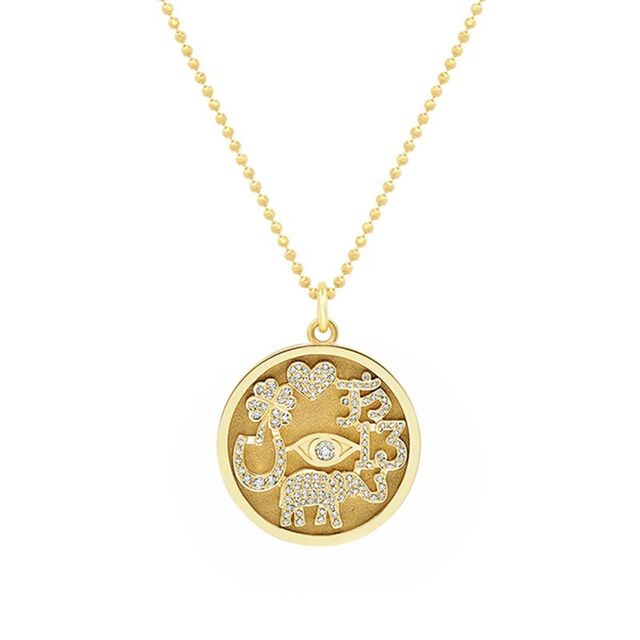 JENNIFER MEYER GOOD LUCK NECKLACE