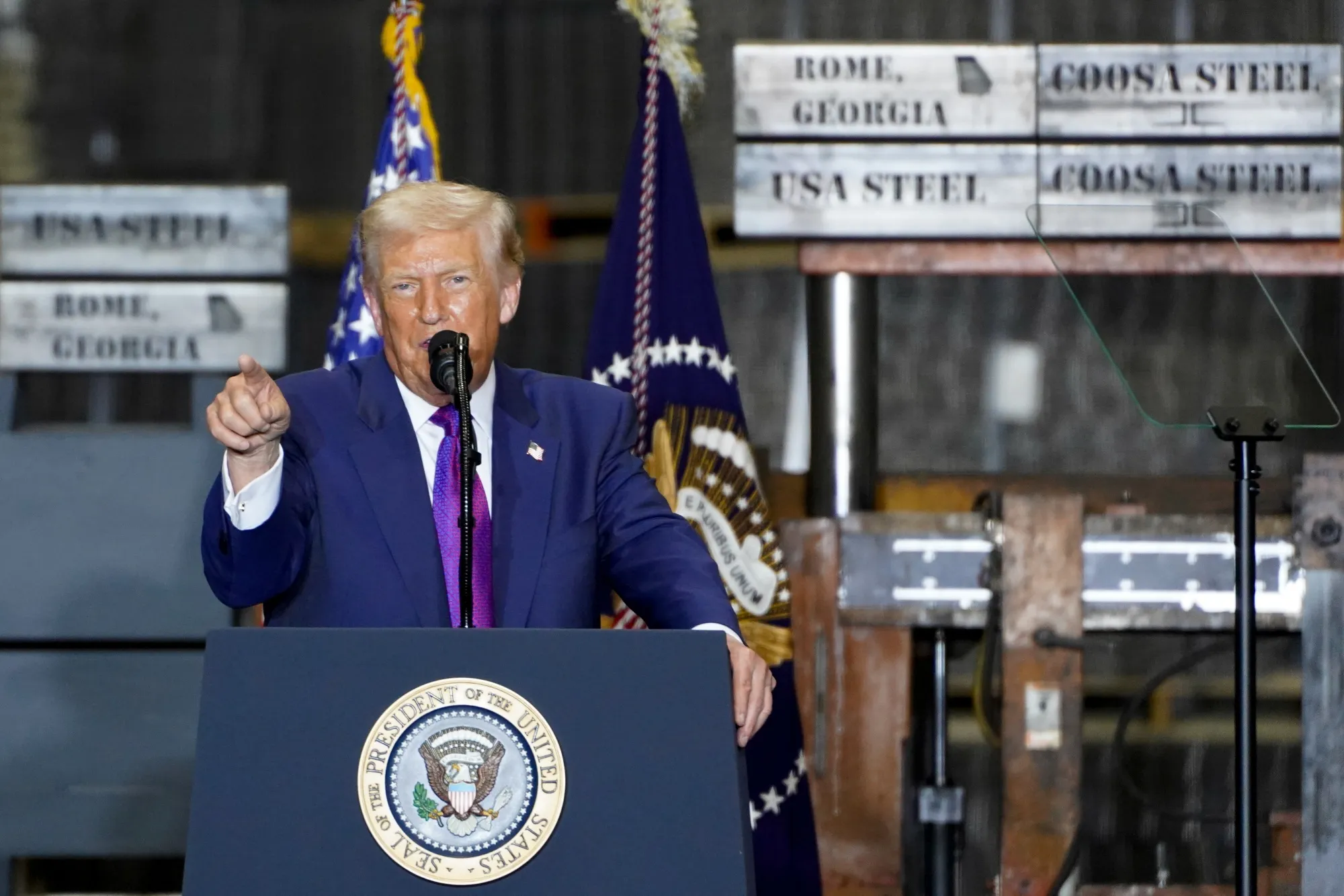 Donald Trump in Georgia, on Feb. 19.