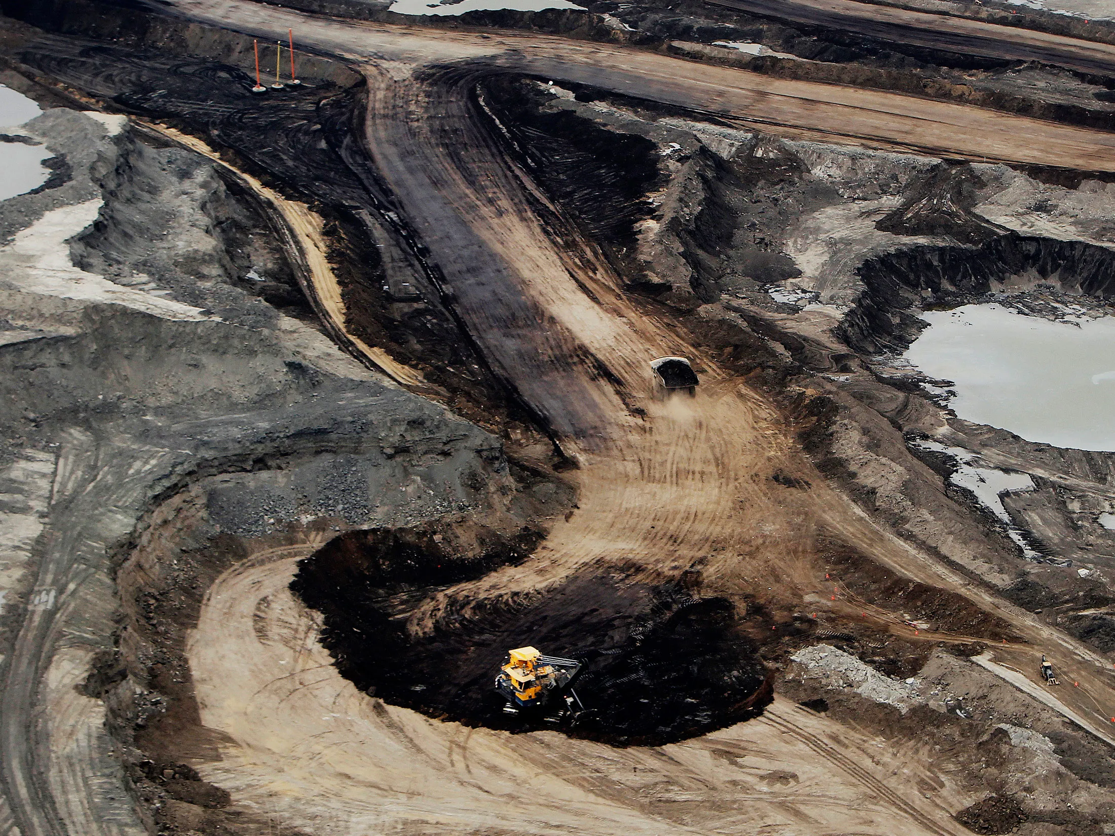 Oil Sands near Fort McMurray, Alberta, Canada.
