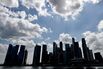The Singapore skyline.