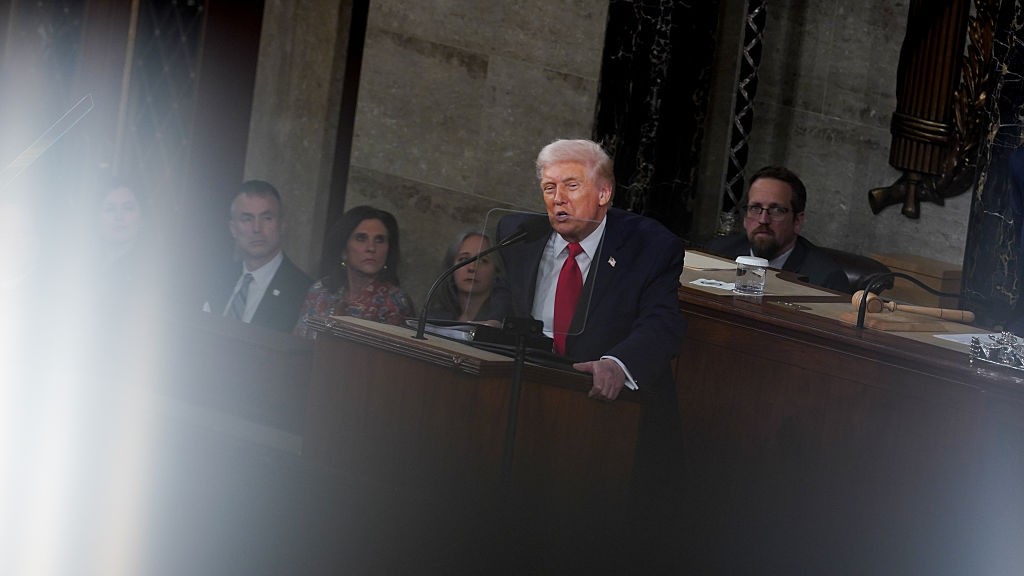 President Donald Trump delivered a State of the Union address defending his administration and economic record, saying the US is "bigger, better, richer and stronger than ever before." The high-profile speech comes at a time when Trump is confronting falling approval ratings, a number of foreign policy flashpoints and a setback to his signature tariff policy, which was struck down by the US Supreme Court.