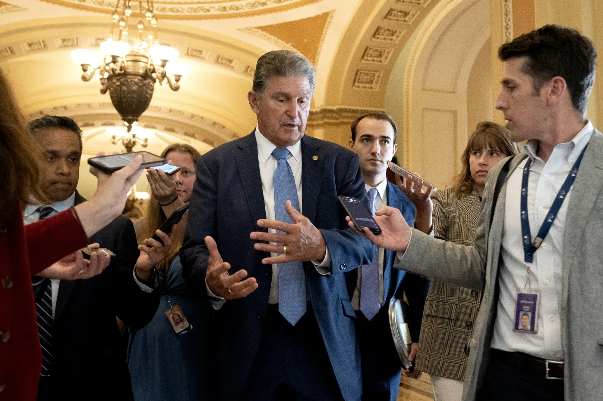 Senator Joe Manchin at the U.S. Capitol.&nbsp;