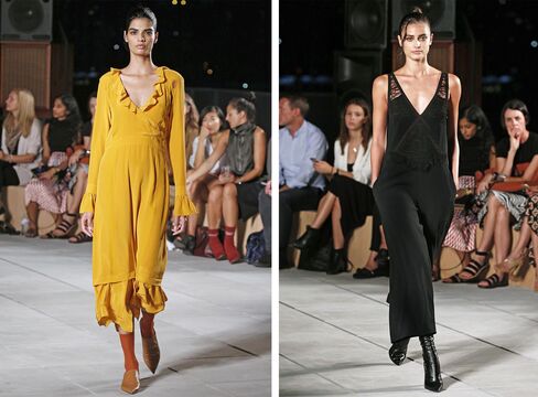 Models wearing Thakoon Fall Winter '16 during Thakoon's New York Fashion Week show.