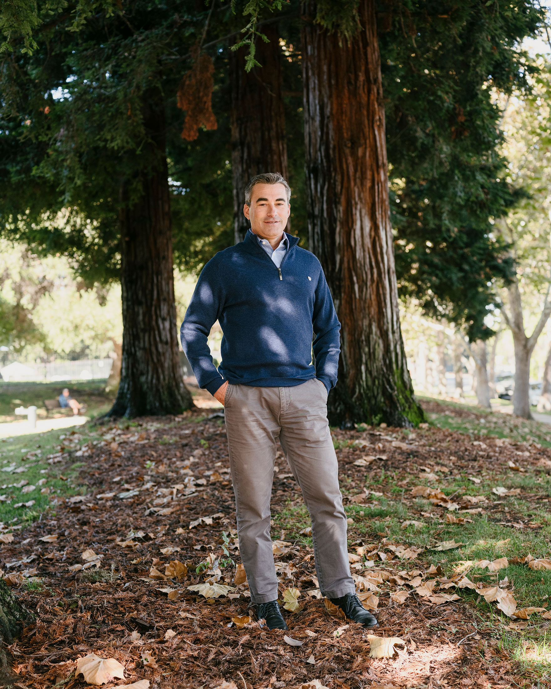 Terrence McLean, CEO of SageSure, near its office in Mountain View, Calif. Photographer: Ian Bates for Bloomberg Green